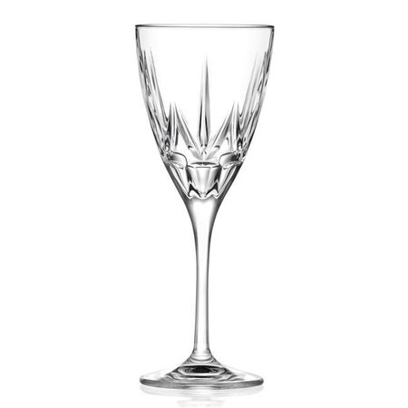 LORENZO IMPORT Lorenzo Import 262310 Chic White Wine Goblets By Lorren Home Trends - Set of 6 262310